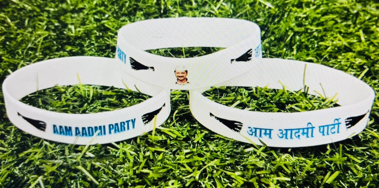 Aam Aadmi Party Rubber Hand Band